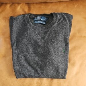 Polo by Ralph Lauren Men's Dark Gray Crewneck Sweater